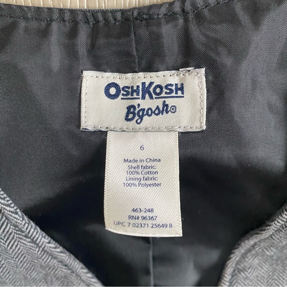 Oshkosh Bgosh Charcoal Gray Kids Boys Vest - Picture 4 of 4